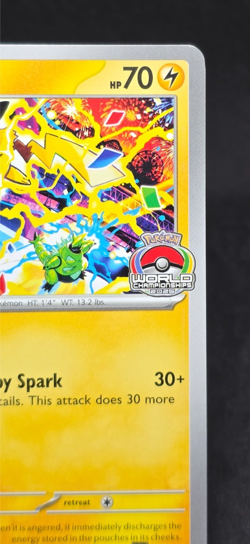 Pokemon TCG Pikachu Black Star Promo 2025 World Championship 225 SVP English - Image 4