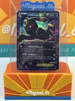 Umbreon ex #55 Ultra Rare Pokemon TCG 2016 XY Fates Collide DMG - Image 1