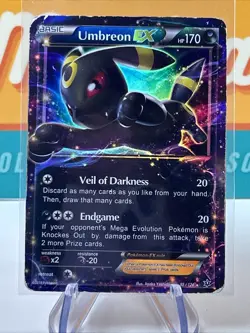 Umbreon ex #55 Ultra Rare Pokemon TCG 2016 XY Fates Collide DMG - Image 3