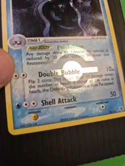 Pokemon TCG Cloyster 20/112 FireRed & LeafGreen Reverse Holo LP - Image 4