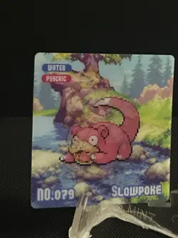 Pokemon Eif origin Gameboy Lenticular Slowbro-slowking #LL - Image 1