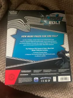 Pokemon Black Bolt Binder Collection x1 - Brand New - Sealed - In Hand ✅ - Image 2