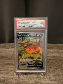 Pokemon TCG Charizard V SWSH260 SWSH Promo Holo EN PSA 9 - Image 1