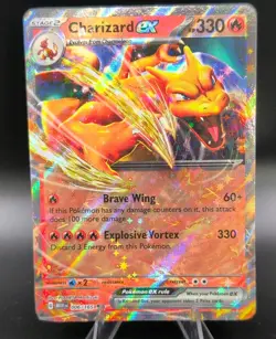 CHARIZARD EX 006/165 Pokemon SV 151 Holo Eng Stage 2 Double Rare Fire - Image 1
