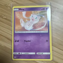 Pokemon Card Mew Hidden Fates Rare 32/68 Near Mint - Image 1
