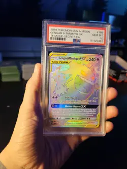 Pokemon Gengar & Mimikyu GX 186 PSA 10 Gem Mint Team Up 2019 - Image 3