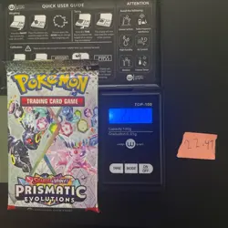 GOD PACKU 22.47g VERY HEAVY Prismatic Evolutions Pokemon Sealed Booster Pack New - Image 1