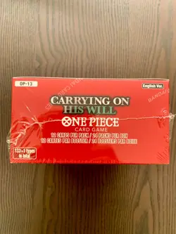 OP-13 Booster Box Carrying on His Will English Wave 1 FACTORY SEALED One Piece - Image 3