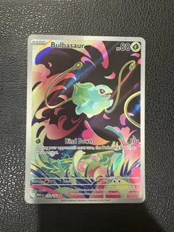 Pokemon Bulbasaur IR Mega Evolution 133/132 In Hand English - NM- Pack Fresh - Image 1