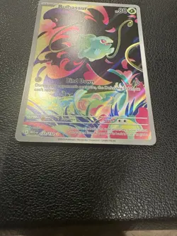 Pokemon Bulbasaur IR Mega Evolution 133/132 In Hand English - NM- Pack Fresh - Image 4