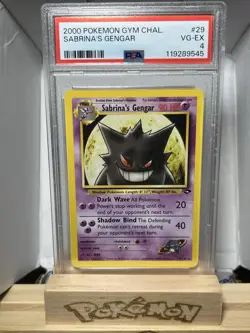 Pokemon TCG Sabrina's Gengar Gym Challenge 29/132 PSA 4 - Image 1