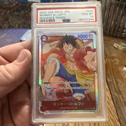Bandai One Piece CCG Romance Dawn Monkey D. Luffy #024 Holo JPN PSA 10 - Image 1