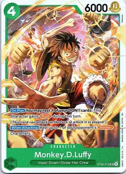 Monkey.D.Luffy ST30-012 Starter Deck EX: Luffy & Ace One Piece Foil NM - Image 1