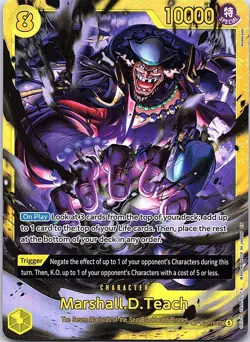 Marshall.D.Teach (119) OP16-119 Secret Rare The Time of Battle One Piece Foil NM - Image 1