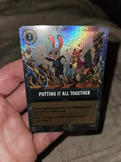 Putting It All Together Lorcana Movie Promo Zootopia Disney TCG EUC - Image 1