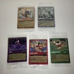 Mickey Mouse Pirate Captain Promo - Disney Lorcana Glimmer Foil Bundle - Sealed - Image 1