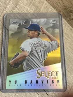 2013 Panini Select #EF18 Yu Darvish Skills Insert Prizm Gold #13/25 - Image 1