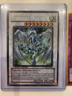 Yu-Gi-Oh! Stardust Dragon CT05 Secret Rare Limited Edition & Starlight Road Gold - Image 2