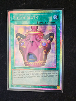 Yu-Gi-Oh! Pot of Sloth Starlight Rare 1st Ed CORI-EN061 - Image 1
