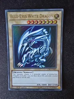 Blue-Eyes White Dragon LCKC-EN001 Ultra Rare 1st Edition NM - Image 1