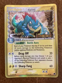 Feraligatr Delta Species 2/101 Dragon Frontiers Reverse Holo Stamped Pokemon TCG - Image 1