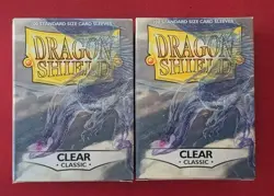 Dragon Shield Clear Classic Card Sleeves Standard Size 100x AT-10001 - Image 1