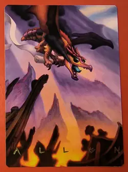 MTG - ART CARD* SCAVENGER REGENT * TARKIR DRAGONSTORM, #45/54 GOLD SIGNATURE NM - Image 1
