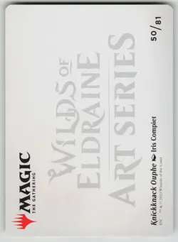 Knickknack Ouphe (Gold-Stamped Signature) Art Series: Wilds of Eldraine 50 NM - Image 2