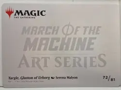 Yargle, Glutton of Urborg - GOLD STAMPED ART CARD- Magic the Gathering MTG Nice! - Image 2
