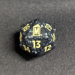 Marvel Superheroes Prerelease Dice - MTG Magic: The Gathering D20 Die - WHITE - Image 1