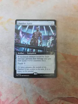 Panther Habit Extended Art Marvel's Super Heroes MTG NM - Image 1