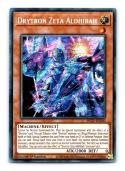 Drytron Zeta Aldhibah - MP21-EN240 Prismatic Secret Rare 1st Edition Yugioh - Image 1