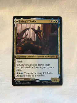 King T'Challa Marvel Super Heroes - Near Mint - MTG - Image 1