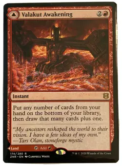 MTG Valakut Awakening Valakut Stoneforge Zendikar Rising 174/280 Regular Rare - Image 1