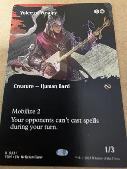 Voice of Victory - (Borderless) Tarkir: Dragonstorm Regular - Mtg - Image 1