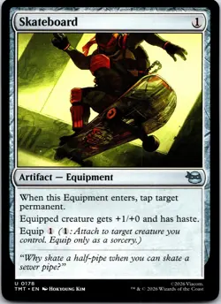 Skateboard 0178 Uncommon Teenage Mutant Ninja Turtles Magic: The Gathering NM - Image 1