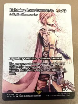 Lightning, Lone Commando (FINAL FANTASY: Through the Ages R 0054 3/4 2025 MTG - Image 1