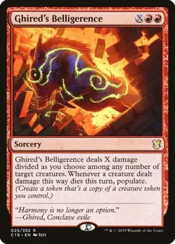 NM Ghired's Belligerence, MTG, Commander 2019, Magic the Gathering, 25 - Image 1
