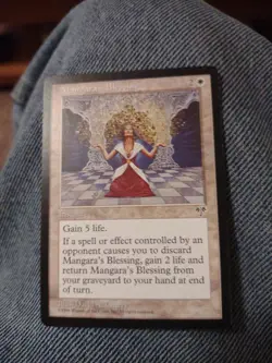 Magic The Gathering Mirage Mangara's Blessing MTG TCG CCG NM+ - Image 1