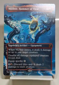Mjolnir, Hammer of Thor(Borderless) - Marvel Super Heroes MTG - Image 1