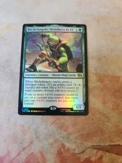 Michelangelo, Weirdness To 11 FOIL Teenage Mutant Ninja Turtles MTG NM - Image 1