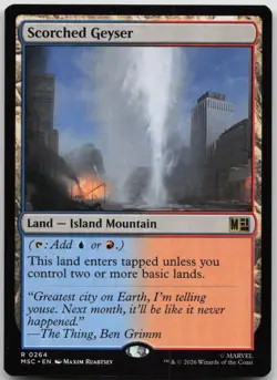 Scorched Geyser Commander: Marvel Super Heroes 264 NM R - Image 1