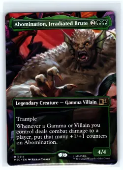Abomination, Irradiated Brute (Borderless) 511 Commander Marvel Super Heroes NM - Image 1