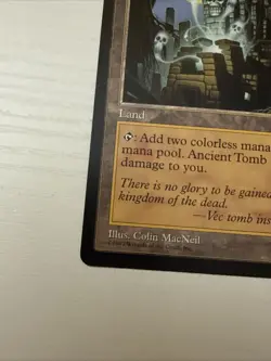 Ancient Tomb 315 Uncommon Tempest Magic: The Gathering Lightly Played - Image 2