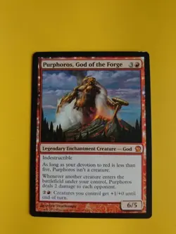 Purphoros, God of the Forge. THeros God MTG Card. - Image 1