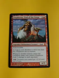 Purphoros, God of the Forge. THeros God MTG Card. - Image 2