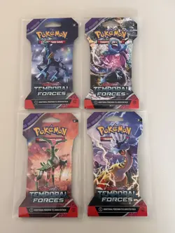 Temporal Forces 4x Sleeved Booster Blister Pack Art Set - Pokemon - Sealed - Image 1