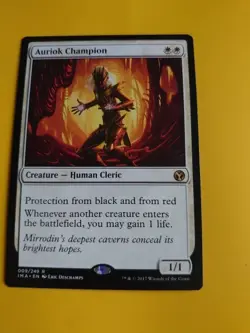 Auriok Champion. IMA rare human cleric MTG Card. - Image 2