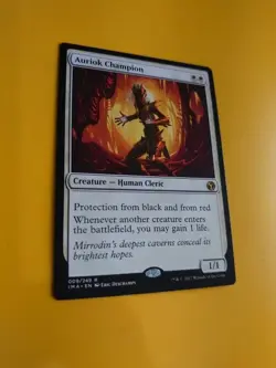 Auriok Champion. IMA rare human cleric MTG Card. - Image 4