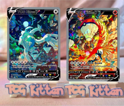 *CUSTOM* Lugia & Ho-Oh SET Cracked Ice Holo Handmade Proxy Card TCGKITTEN - Image 1